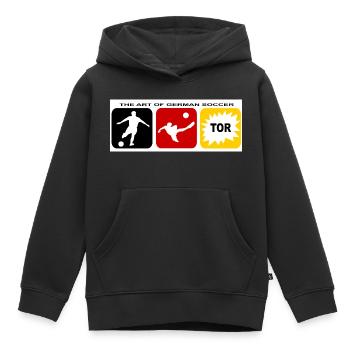 Fussball Deutschland Trikot Uniform Soccer - Kinder Premium Organic Hoodie - Schwarz - Vorne - AI Model Kid Male (0cm)