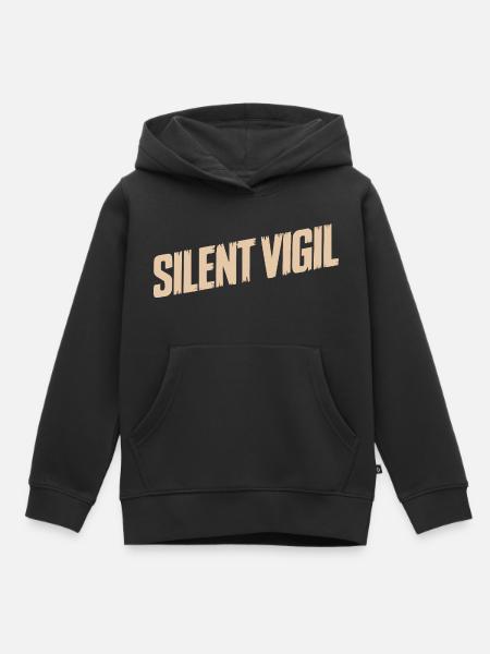 STILLE WACHE - Kinder Premium Organic Hoodie - Schwarz