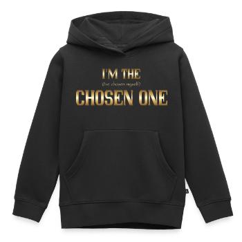 L’élu - Sweat Premium à capuche enfant bio - noir - Devant - AI Model Kid Male (0cm)