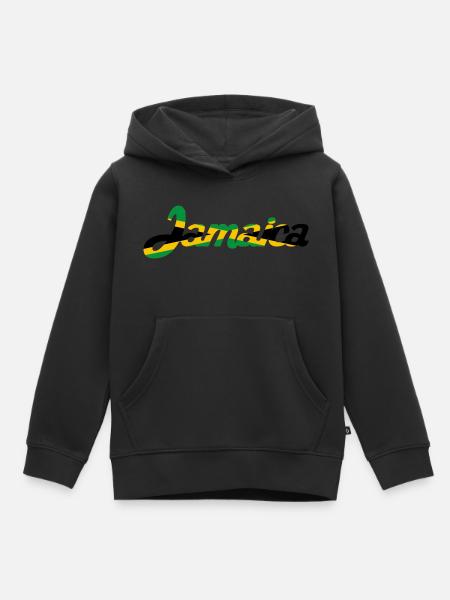 Jamaica - Kinder Premium Organic Hoodie - Schwarz