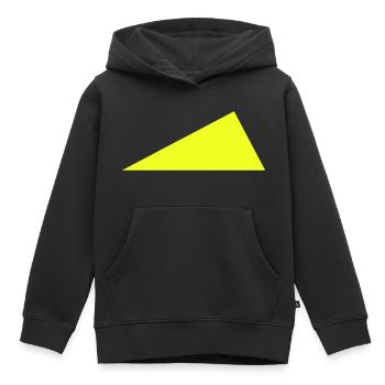dreieck - Kinder Premium Organic Hoodie - Schwarz - Vorne - AI Model Kid Male (0cm)