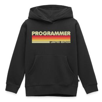 Programmer Nerd Limited Edition - Kinder Premium Organic Hoodie - Schwarz - Vorne - AI Model Kid Male (0cm)