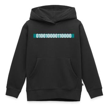 Binär Code Programm Sprache - Kinder Premium Organic Hoodie - Schwarz - Vorne - AI Model Kid Male (0cm)