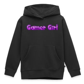 Gamer Girl - Kinder Premium Organic Hoodie - Schwarz - Vorne - AI Model Kid Male (0cm)
