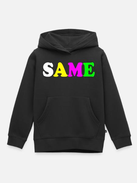 Same - Kinder Premium Organic Hoodie - Schwarz