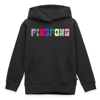 Ping pong colors - ping pong lover gift - Kids Premium Organic Hoodie - black - Front - AI Model Kid Male (0cm)