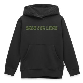 Ende der Leine - Kinder Premium Organic Hoodie - Schwarz - Vorne - AI Model Kid Male (0cm)