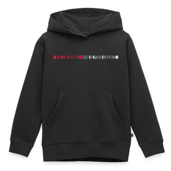 célibataire maintenant votre chance - Sweat Premium à capuche enfant bio - noir - Devant - AI Model Kid Male (0cm)