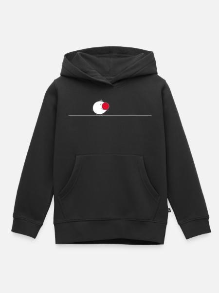 Lustiger Clown Strichmännchen (b) - Kinder Premium Organic Hoodie - Schwarz