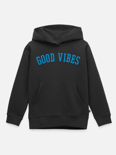 Good Vibes - Kinder Premium Organic Hoodie - Schwarz