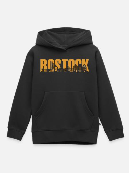 Rostock Ostsee Skyline - Kinder Premium Organic Hoodie - Schwarz