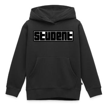 Student Logo - Kinder Premium Organic Hoodie - Schwarz - Vorne - AI Model Kid Male (0cm)