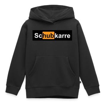 schHUBkarre - Kinder Premium Organic Hoodie - Schwarz - Vorne - AI Model Kid Male (0cm)