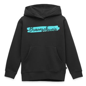 Braunschweig - Kinder Premium Organic Hoodie - Schwarz - Vorne - AI Model Kid Male (0cm)
