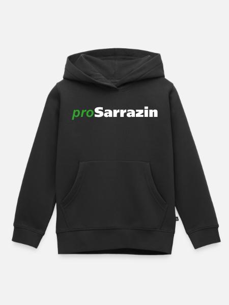 proSarrazin - Kinder Premium Organic Hoodie - Schwarz