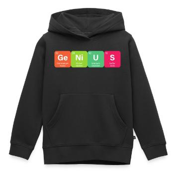 Genius Periodensystem Element - Kinder Premium Organic Hoodie - Schwarz - Vorne - AI Model Kid Male (0cm)