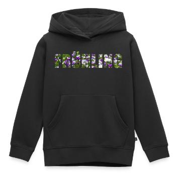 Frühling - Kinder Premium Organic Hoodie - Schwarz - Vorne - AI Model Kid Male (0cm)