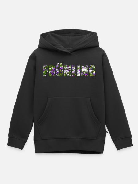 Frühling - Kinder Premium Organic Hoodie - Schwarz