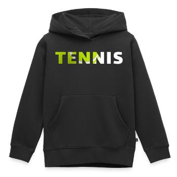 Tennis-originelle Geschenkidee - Kinder Premium Organic Hoodie - Schwarz - Vorne - AI Model Kid Male (0cm)