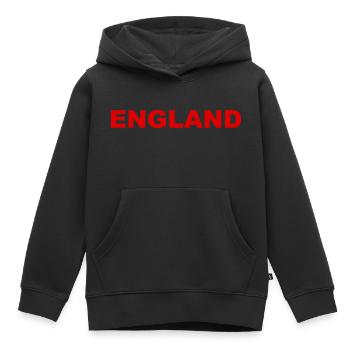 England - Soccer - Football - Fußball - GB - Kinder Premium Organic Hoodie - Schwarz - Vorne - AI Model Kid Male (0cm)