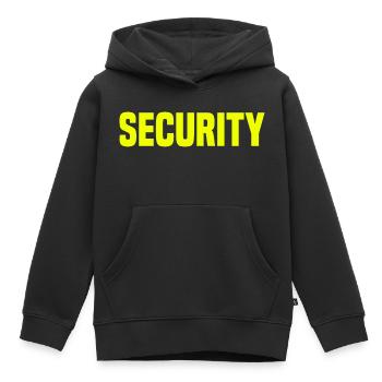 Security Bodyguard Sicherheitsdienst Türsteher - Kinder Premium Organic Hoodie - Schwarz - Vorne - AI Model Kid Male (0cm)