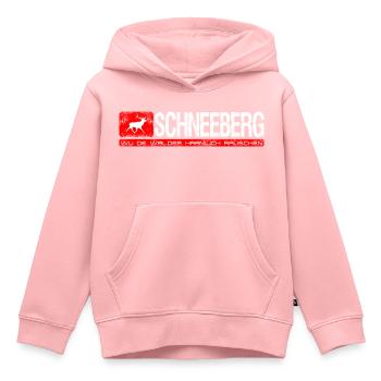 Schneeberg Wu de walder haamlich rauschen - Kinder Premium Organic Hoodie - Rosa - Vorne - AI Model Kid Female (0cm)