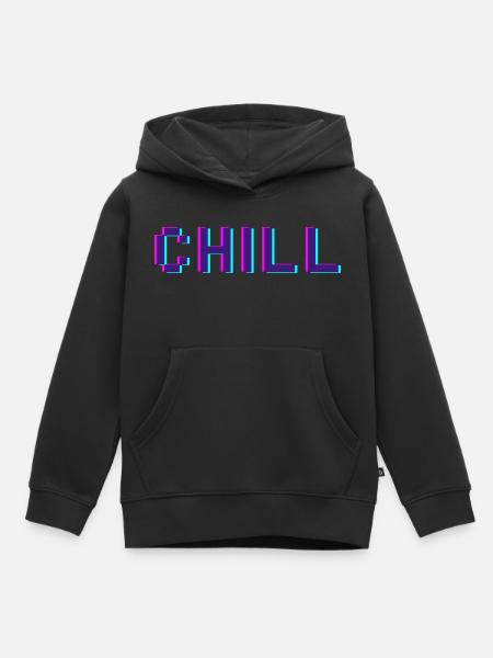 Chill - Kids Premium Organic Hoodie - black