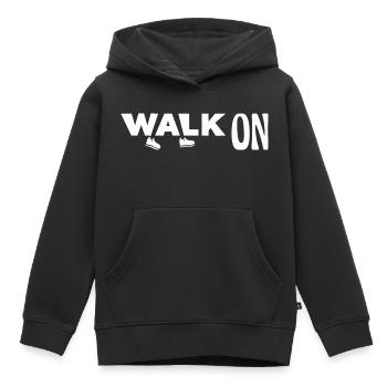 Walk on - Kinder Premium Organic Hoodie - Schwarz - Vorne - AI Model Kid Male (0cm)