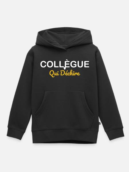 Kollege, der rockt - Kinder Premium Organic Hoodie - Schwarz