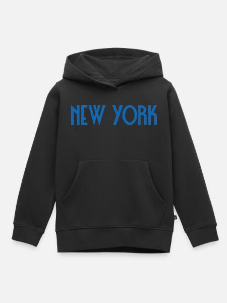 New York - Kinder Premium Organic Hoodie - Schwarz