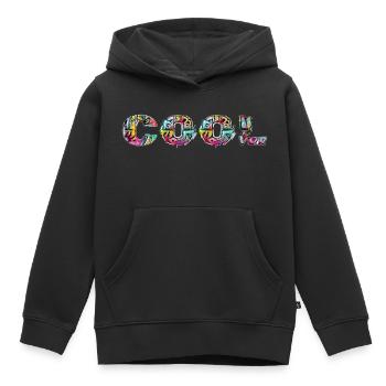 Cool Graffiti - Sweat Premium à capuche enfant bio - noir - Devant - AI Model Kid Male (0cm)