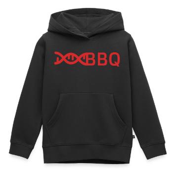 Le barbecue est dans mon ADN - Sweat Premium à capuche enfant bio - noir - Devant - AI Model Kid Male (0cm)