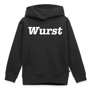 Wurst - Kinder Premium Organic Hoodie - Schwarz - Vorne - AI Model Kid Male (0cm)