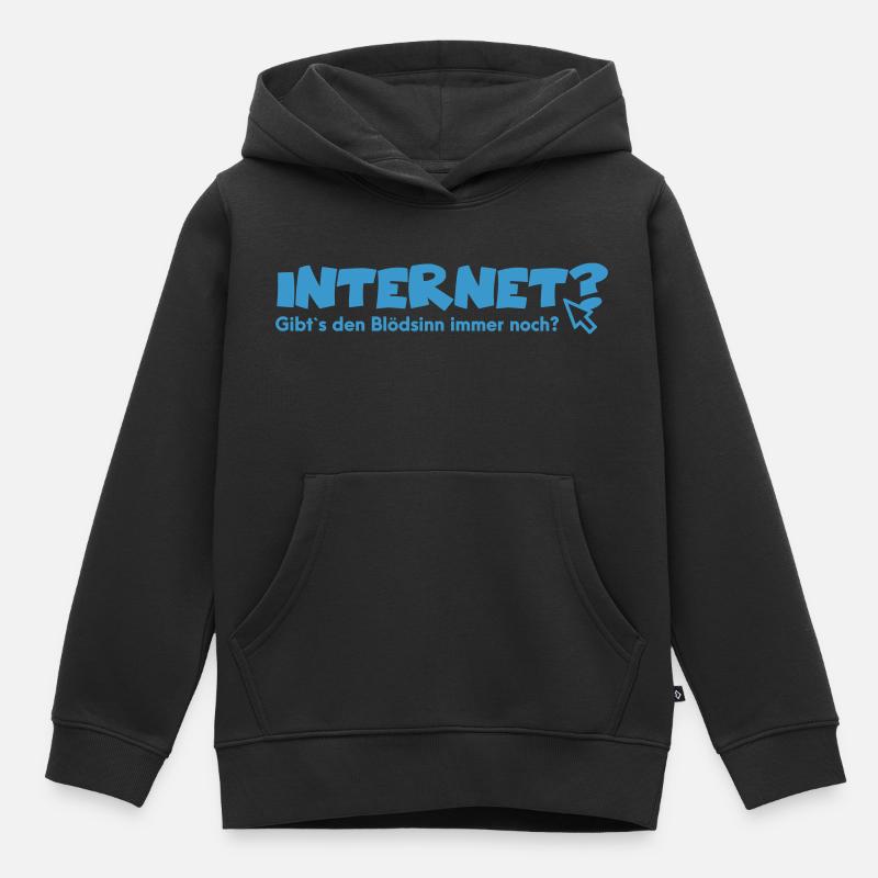 Internet Shirt - Kinder Premium Organic Hoodie - Schwarz