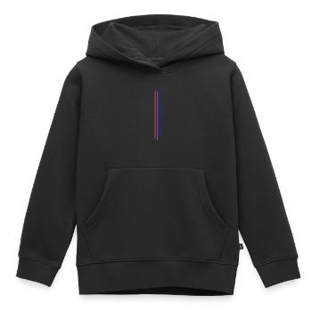 Subtle Bisexual Pride, Bi Flag, Pride Month - Kinder Premium Organic Hoodie - Schwarz - Vorne - AI Model Kid Male (0cm)