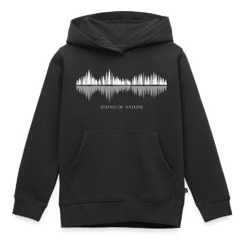 Bruit de la nature - hiver - Sweat Premium à capuche enfant bio - noir - Devant - AI Model Kid Male (0cm)