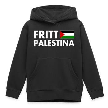 fritt palestina - Kinder Premium Organic Hoodie - Schwarz - Vorne - AI Model Kid Male (0cm)