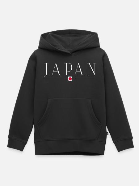 Ich liebe Japan - Kinder Premium Organic Hoodie - Schwarz