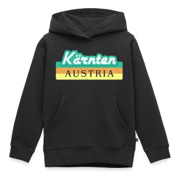 Carinthia Austria Flag Coat of Arms Mountains - Kids Premium Organic Hoodie - black - Front - AI Model Kid Male (0cm)