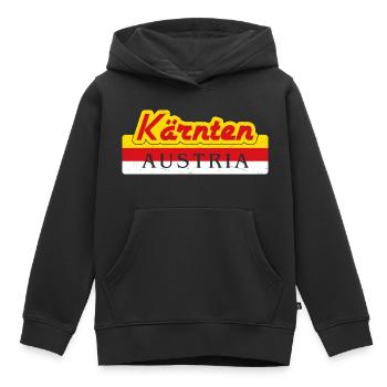 Carinthia Austria Flag Coat of Arms Mountains - Kids Premium Organic Hoodie - black - Front - AI Model Kid Male (0cm)