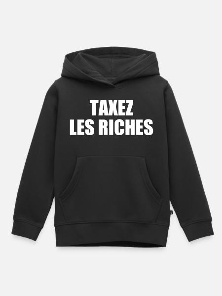 Besteuerung der Reichen - Kinder Premium Organic Hoodie - Schwarz