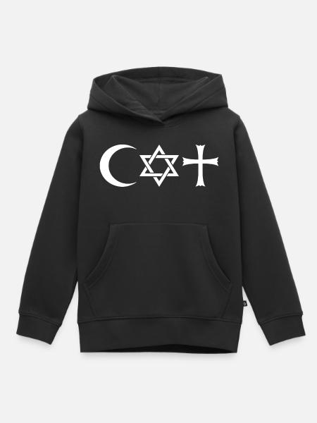 coexist - Kinder Premium Organic Hoodie - Schwarz