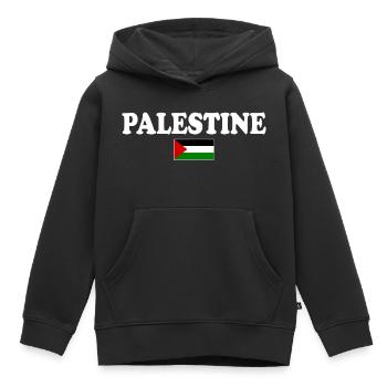 Palestina - Kinder Premium Organic Hoodie - Schwarz - Vorne - AI Model Kid Male (0cm)