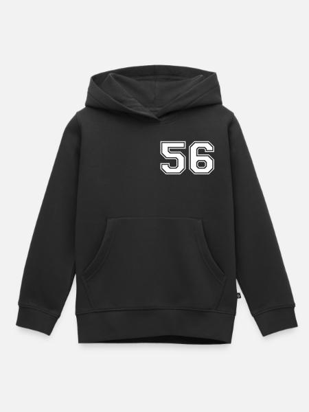 56 - Kinder Premium Organic Hoodie - Schwarz