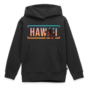Hawaii - Kinder Premium Organic Hoodie - Schwarz - Vorne - AI Model Kid Male (0cm)
