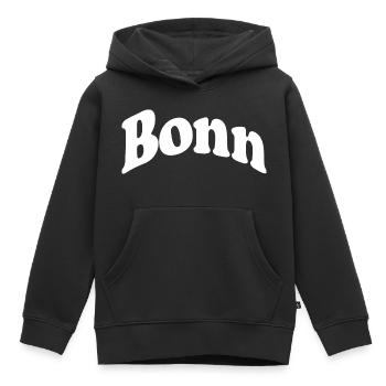 Bonn - Sweat Premium à capuche enfant bio - noir - Devant - AI Model Kid Male (0cm)