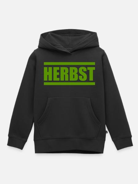 herbst - Kinder Premium Organic Hoodie - Schwarz