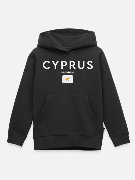 Zypern Flagge, Zypriotischer Stolz - Kinder Premium Organic Hoodie - Schwarz