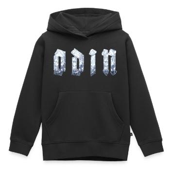 Odin - Kinder Premium Organic Hoodie - Schwarz - Vorne - AI Model Kid Male (0cm)