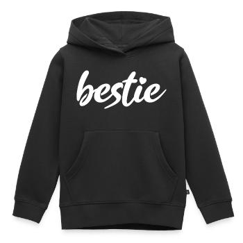 Best Best Best Hearts - Kids Premium Organic Hoodie - black - Front - AI Model Kid Male (0cm)